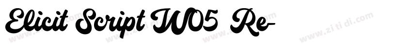 Elicit Script W05 Re字体转换